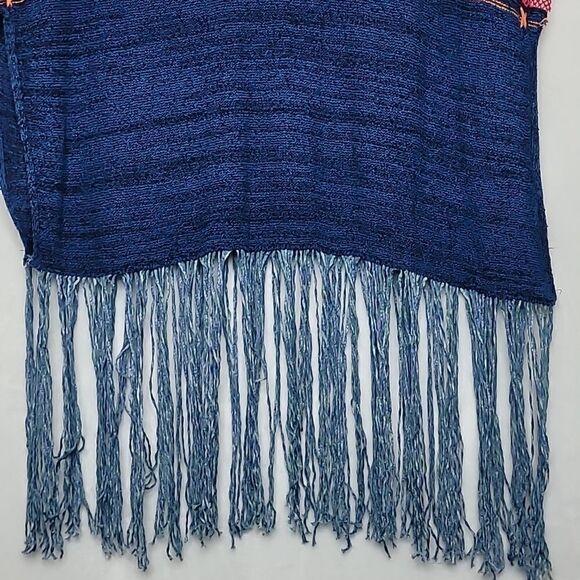 Free People Sunset Fringe Poncho Size XS/S - Picture 9 of 10